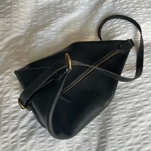Madewell black leather bag
